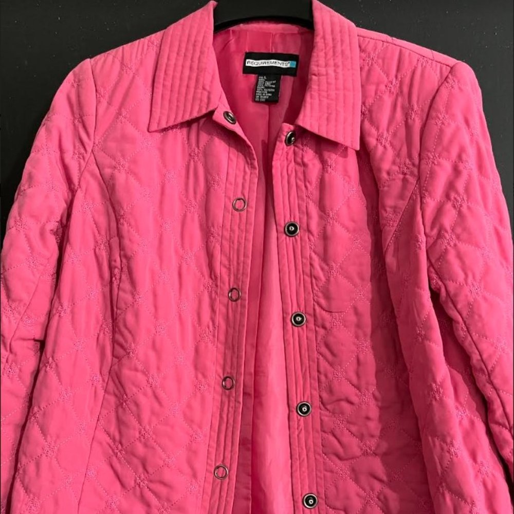 Requirements Women's Pink Quilted Jacket